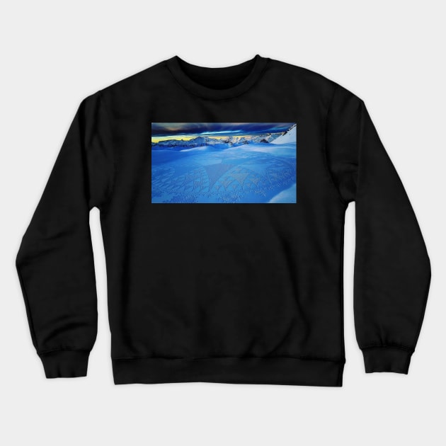 snow fresco Crewneck Sweatshirt by dreamtravel